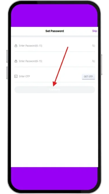 Click on the Confirm button